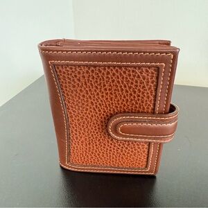 Coach Vintage Rich Brown Textured Wallet